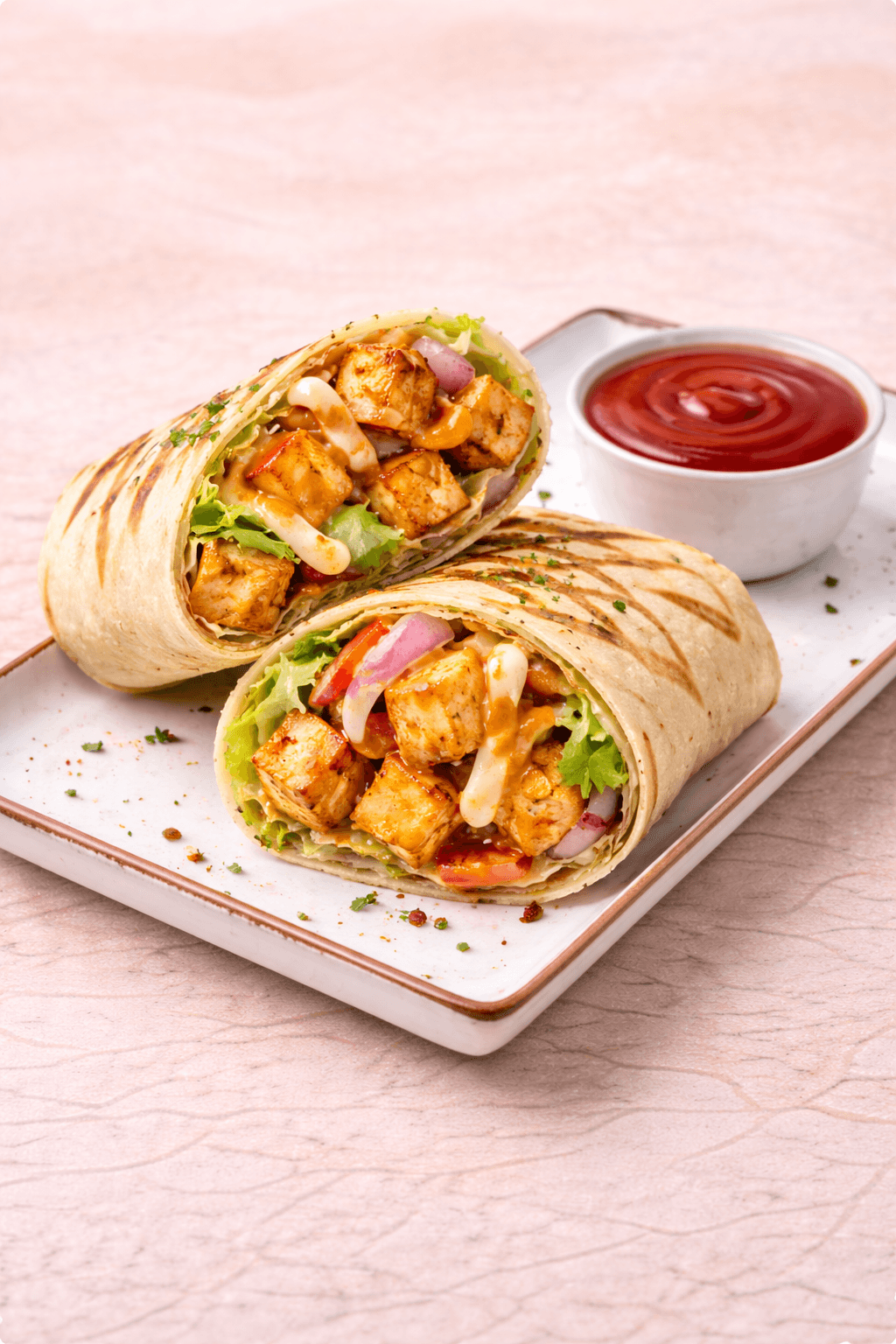 Paneer Crunchy Wrap